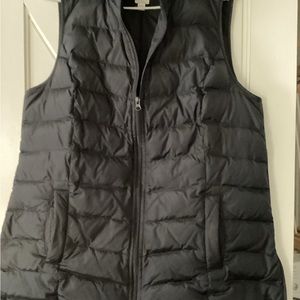 J.Jill DOWN PUFFER  VEST BLACK SIZE LARGE